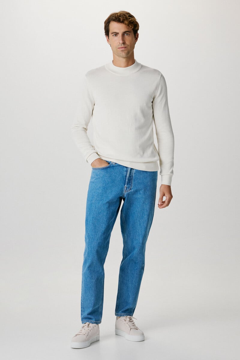 pedro del hierro Jersey con cuello mock confeccionado con algodón orgánico. Regular Fit