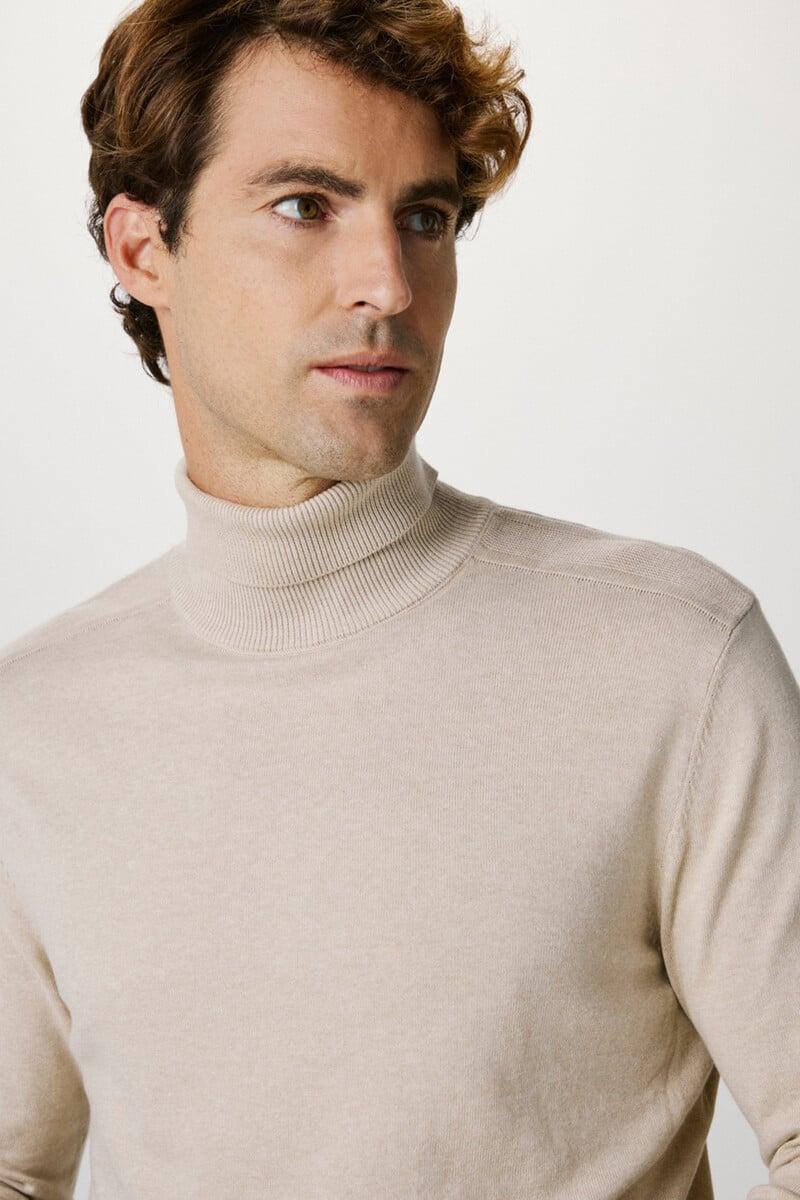 Pedro Del Hierro Jersey De Cuello Alto Confeccionado Con Algodón Orgánico