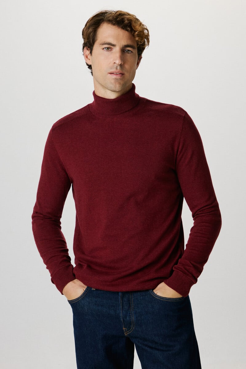 Pedro Del Hierro Jersey De Cuello Alto Confeccionado Con Algodón Orgánico