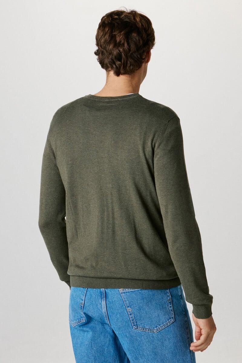 Pedro Del Hierro Jersey De Cuello V Confeccionado Con Algodón Orgánico. Regular Fit