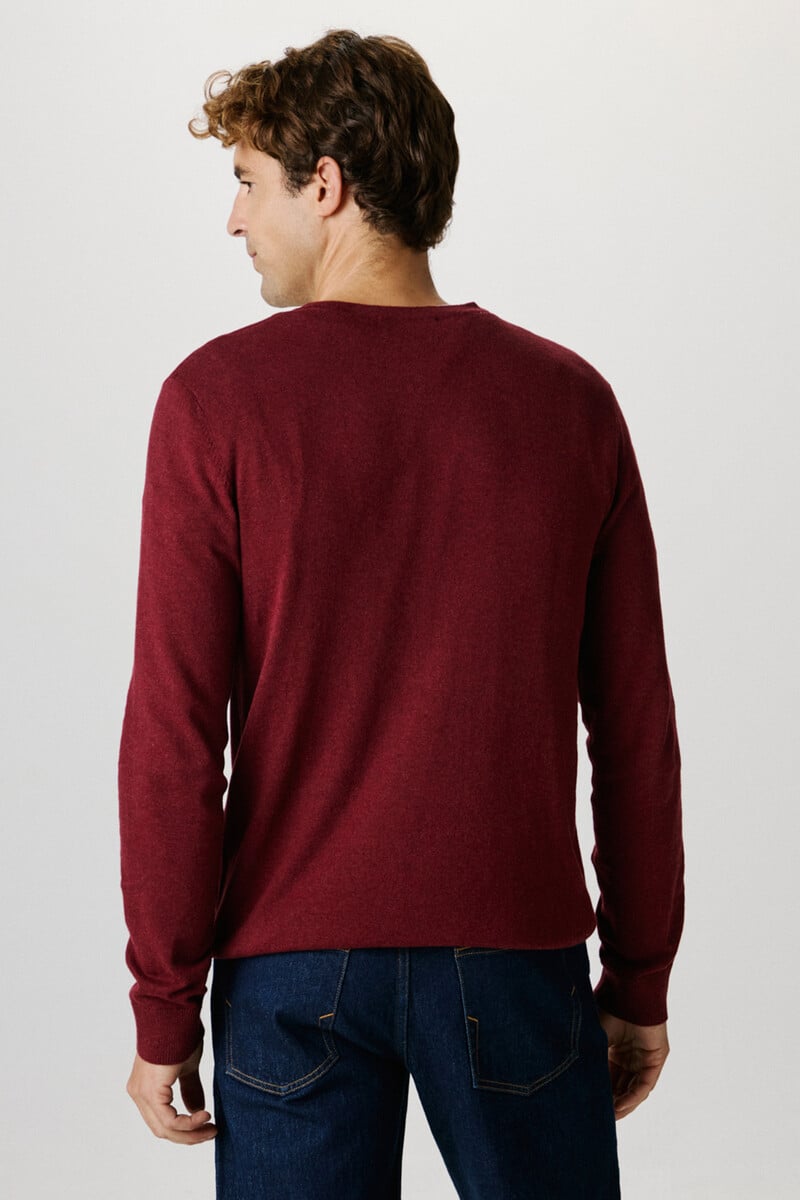 Pedro Del Hierro Jersey De Cuello V Confeccionado Con Algodón Orgánico. Regular Fit