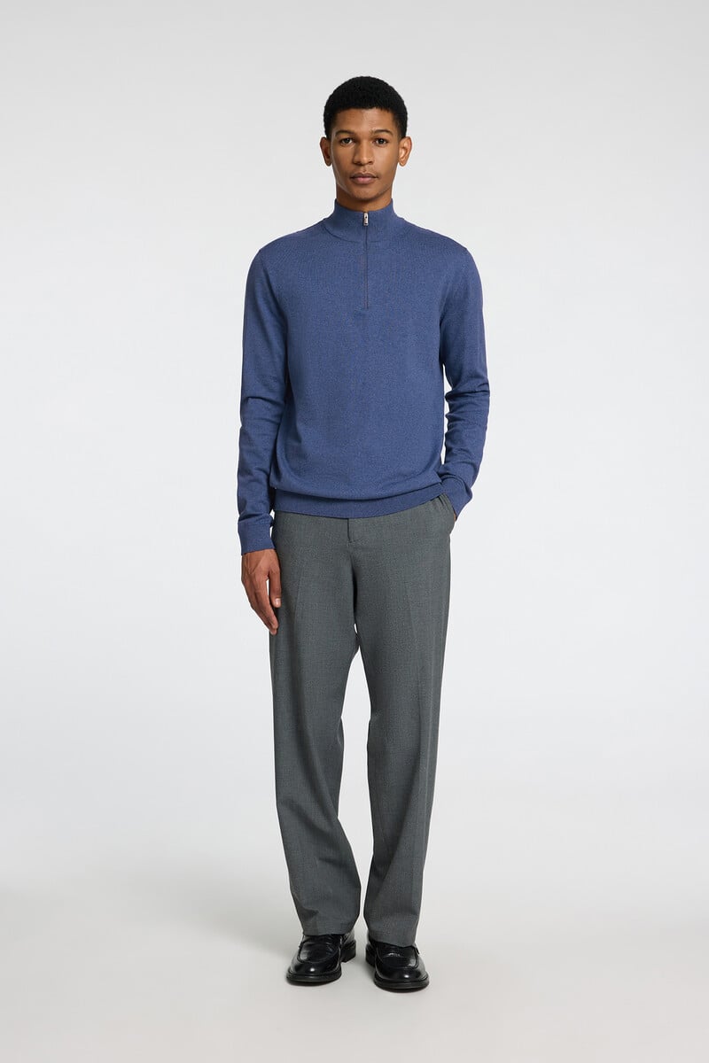 Pedro Del Hierro Jersey De Punto Con Media Cremallera 100% Algodón