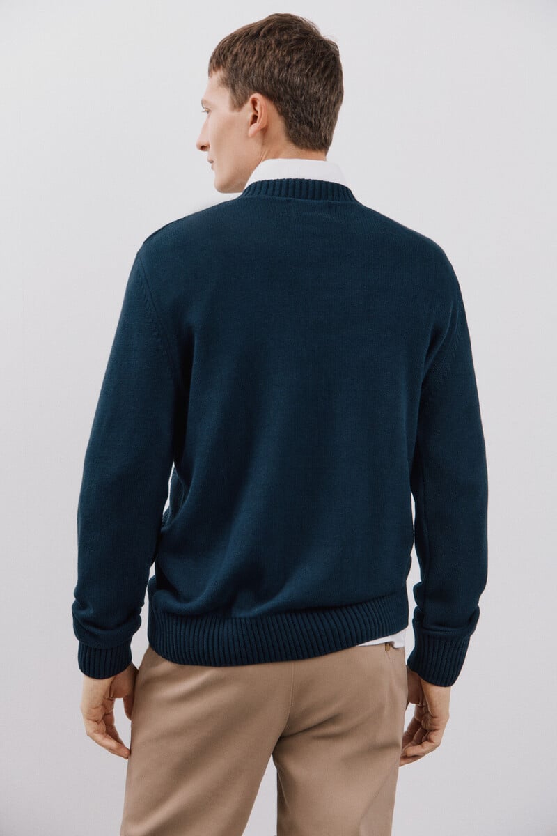 Pedro Del Hierro Jersey Estructura Cables Cuello Redondo