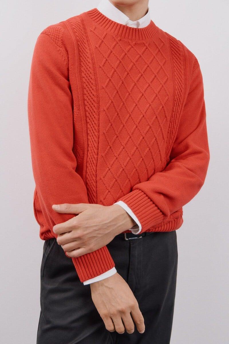 Pedro Del Hierro Jersey Estructura Cables Cuello Redondo