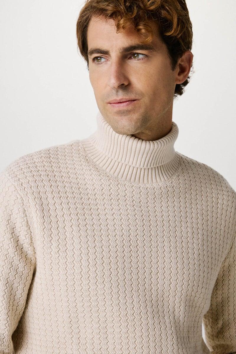 Pedro Del Hierro Jersey Estructura De Cuello Vuelto Confeccionado 100% Con Algodón Orgánico