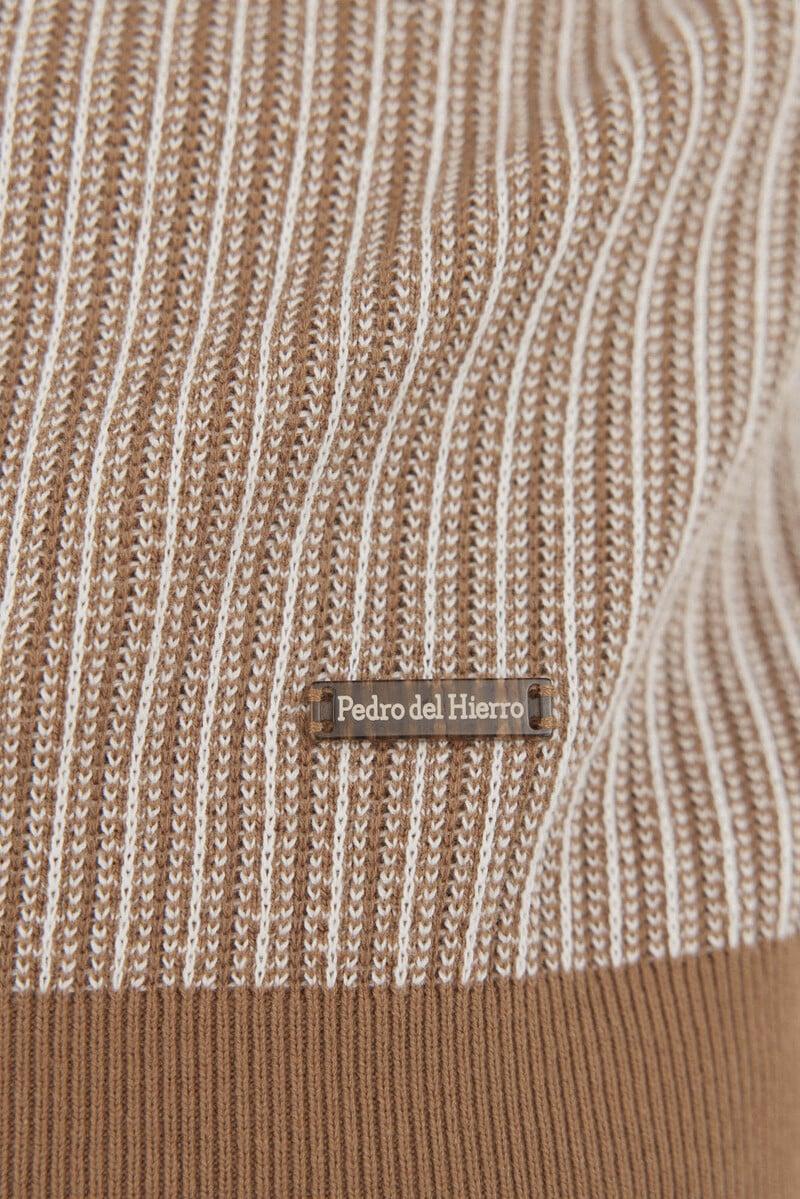 Pedro Del Hierro Jersey Estructura Vertical Cuello Redondo