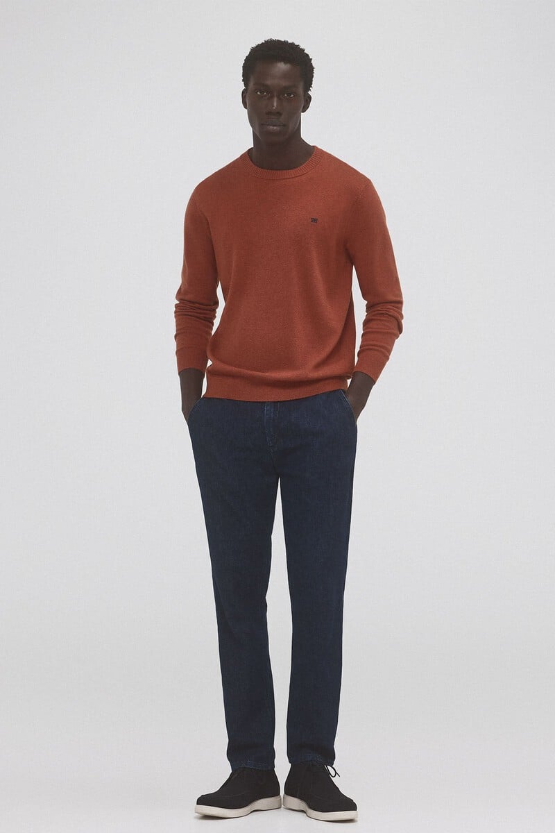 Pedro Del Hierro Jersey Lana Cashmere Cuello Redondo