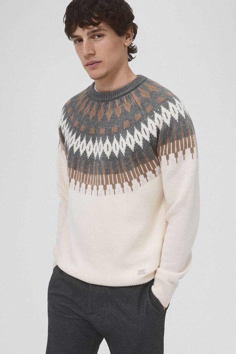 Pedro Del Hierro Jersey Navidad Lana Cuello Redondo