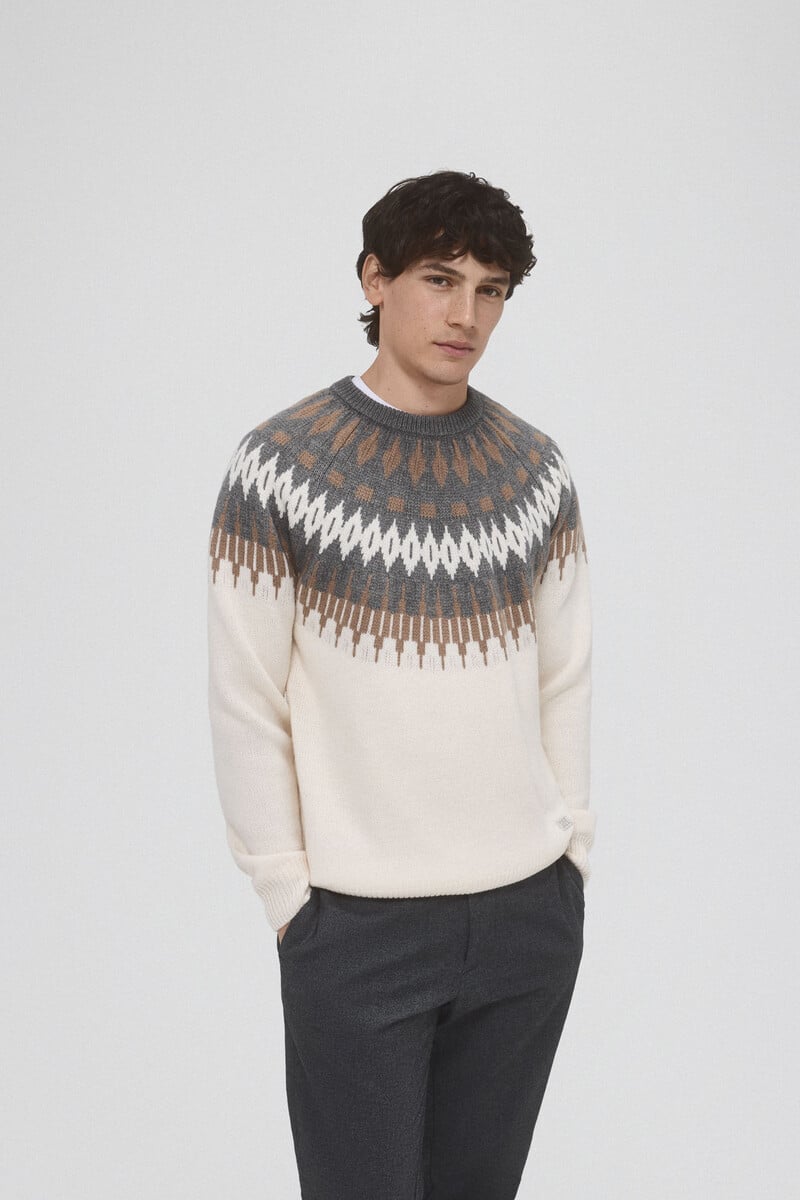 pedro del hierro Jersey navidad lana cuello redondo