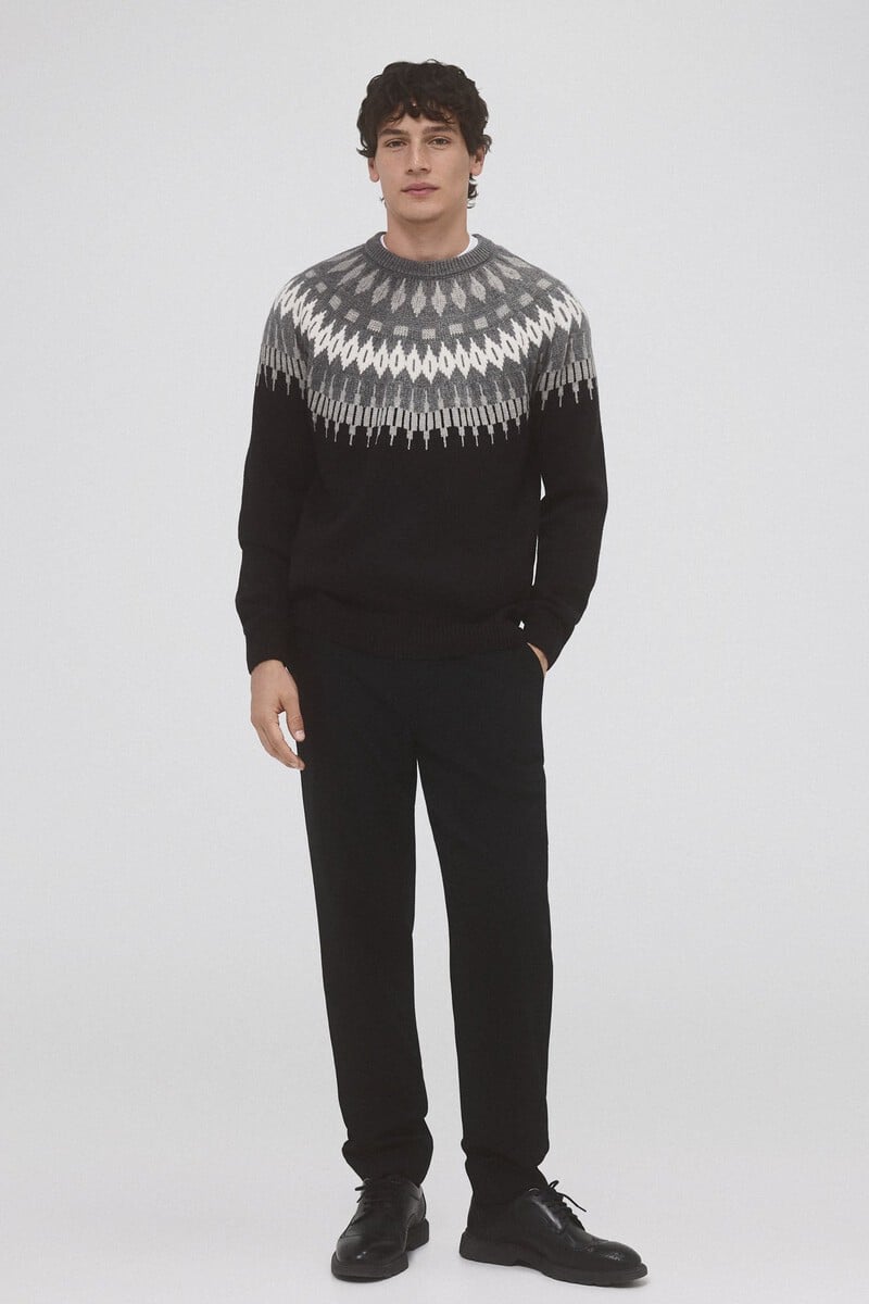 pedro del hierro Jersey navidad lana cuello redondo