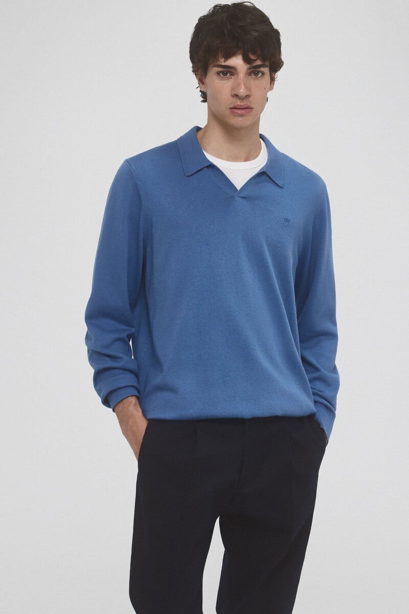 Pedro Del Hierro Jersey Punto Liso Premium Cuello Polo
