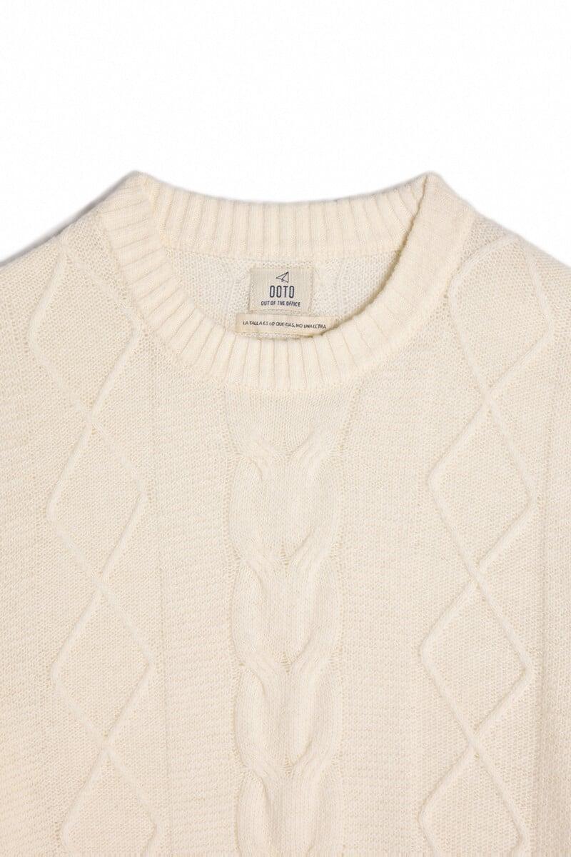 Pedro Del Hierro Jersey Trenzas Cuello Redondo Algodón