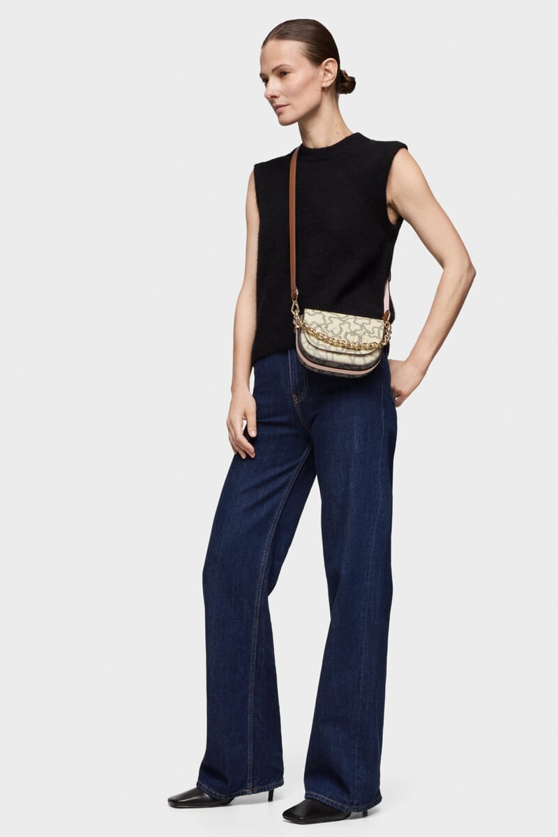 Pedro Del Hierro Minibandolera Medialuna Beige Kaos Icon