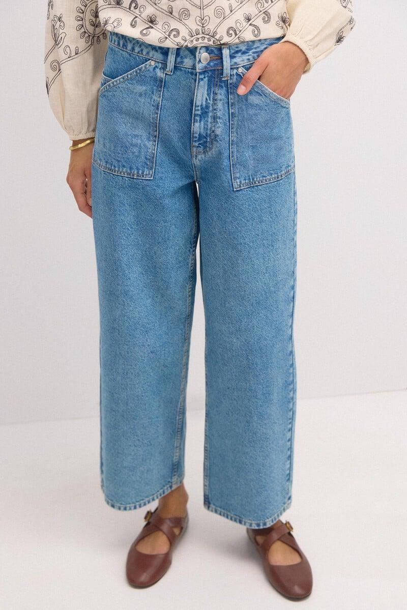 Pedro Del Hierro Olimpia. Jeans Rectos Con Bolsillos