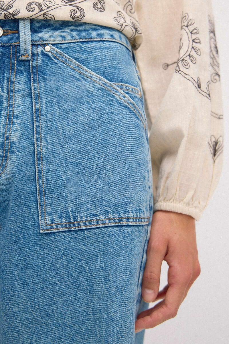 Pedro Del Hierro Olimpia. Jeans Rectos Con Bolsillos