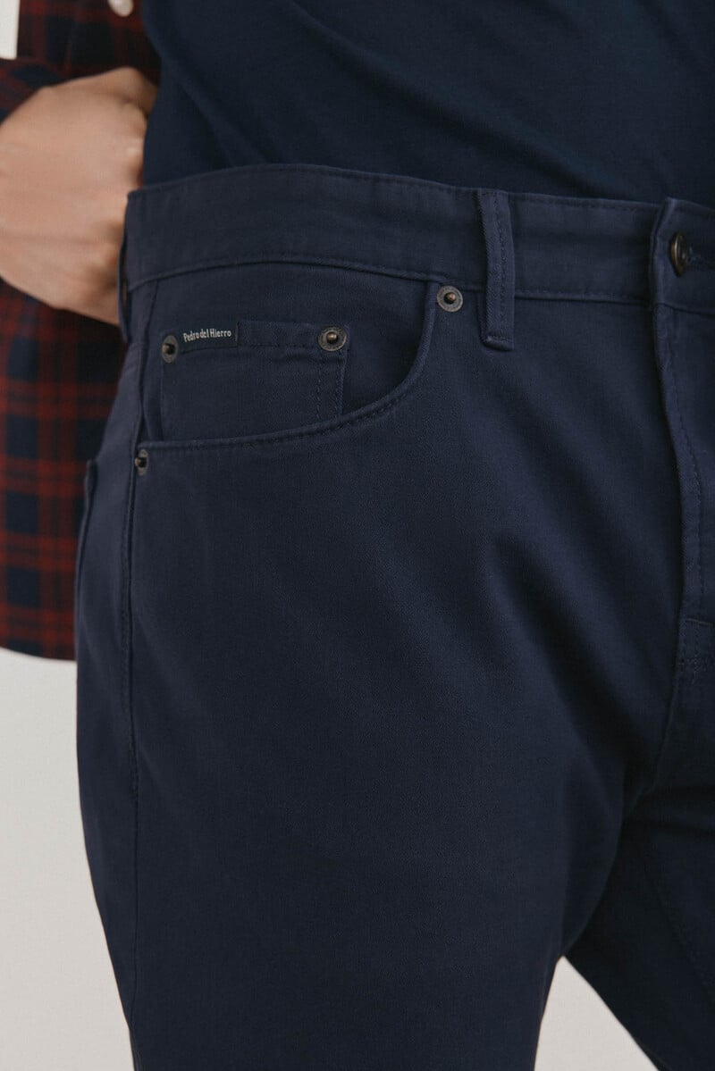 Pedro Del Hierro Pantalón 5 Bolsillos Color Premium Flex Slim Fit