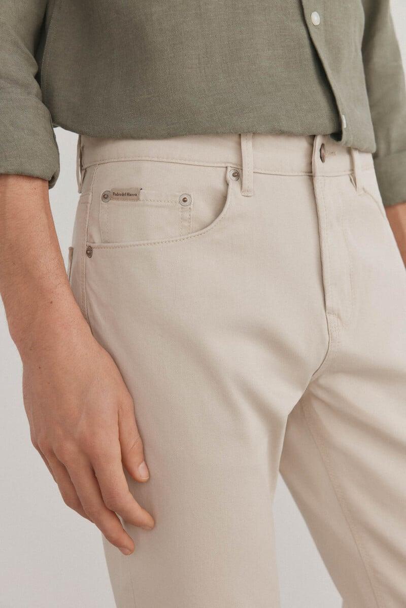 Pedro Del Hierro Pantalón 5 Bolsillos Color Premium Flex Slim Fit