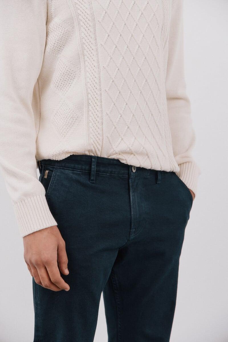 Pedro Del Hierro Pantalón 5 Bolsillos Color Regular Fit