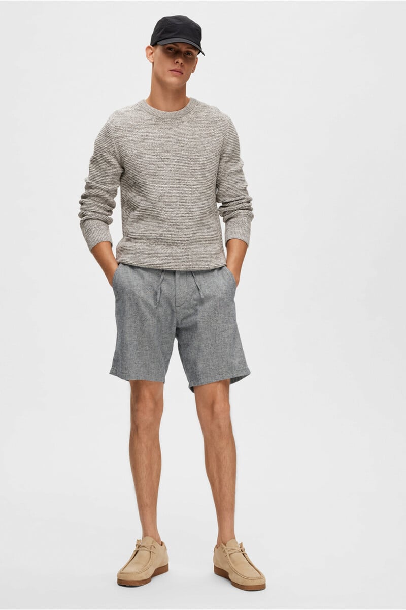 pedro del hierro Pantalón chino corto confeccionado con lino y algodón orgánico