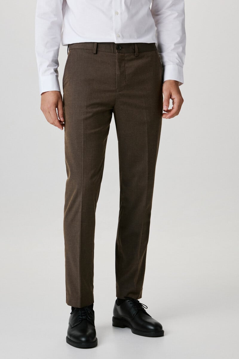 Pedro Del Hierro Pantalón De Traje Estructura Slim Fit Confeccionado Con Materiales Reciclados