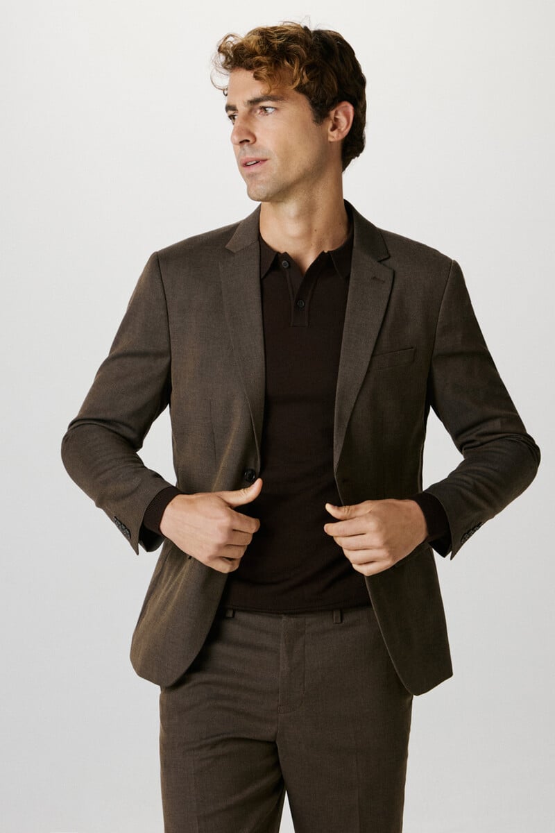 Pedro Del Hierro Pantalón De Traje Estructura Slim Fit Confeccionado Con Materiales Reciclados