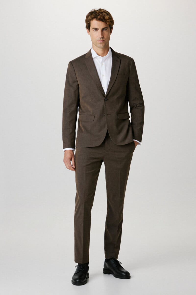 pedro del hierro Pantalón de traje estructura Slim Fit confeccionado con materiales reciclados
