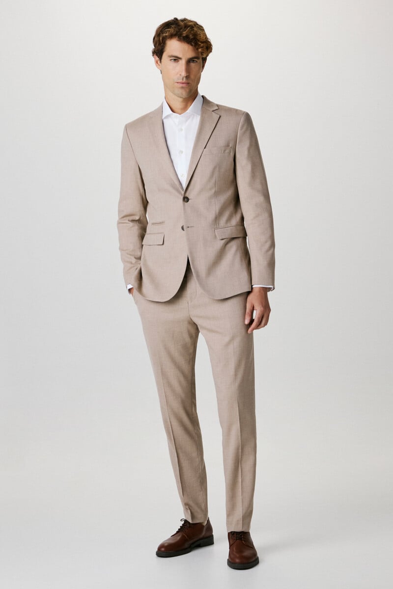 pedro del hierro Pantalón de traje Slim Fit con lana