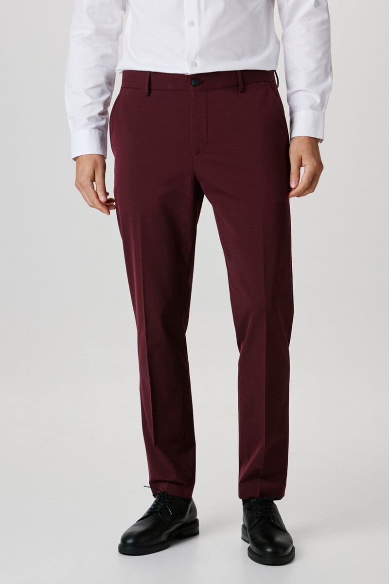 Pedro Del Hierro Pantalón De Traje Slim Fit Confeccionado Con Viscosa Y Materiales Reciclados