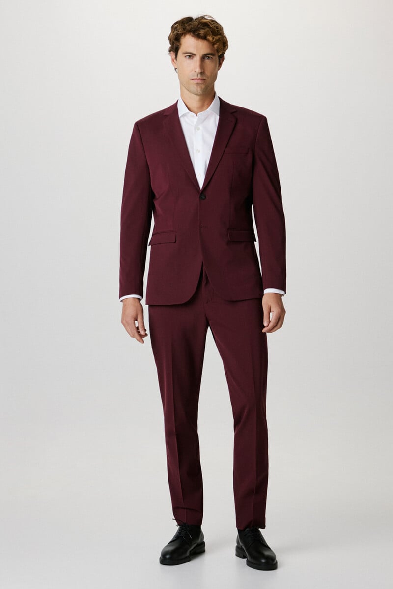 pedro del hierro Pantalón de traje Slim Fit confeccionado con viscosa y materiales reciclados