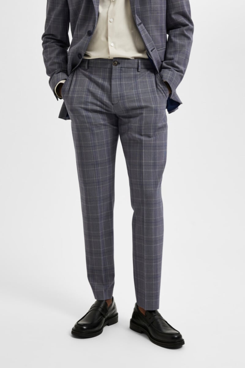 Pedro Del Hierro Pantalón De Traje Slim Fit De Cuadros