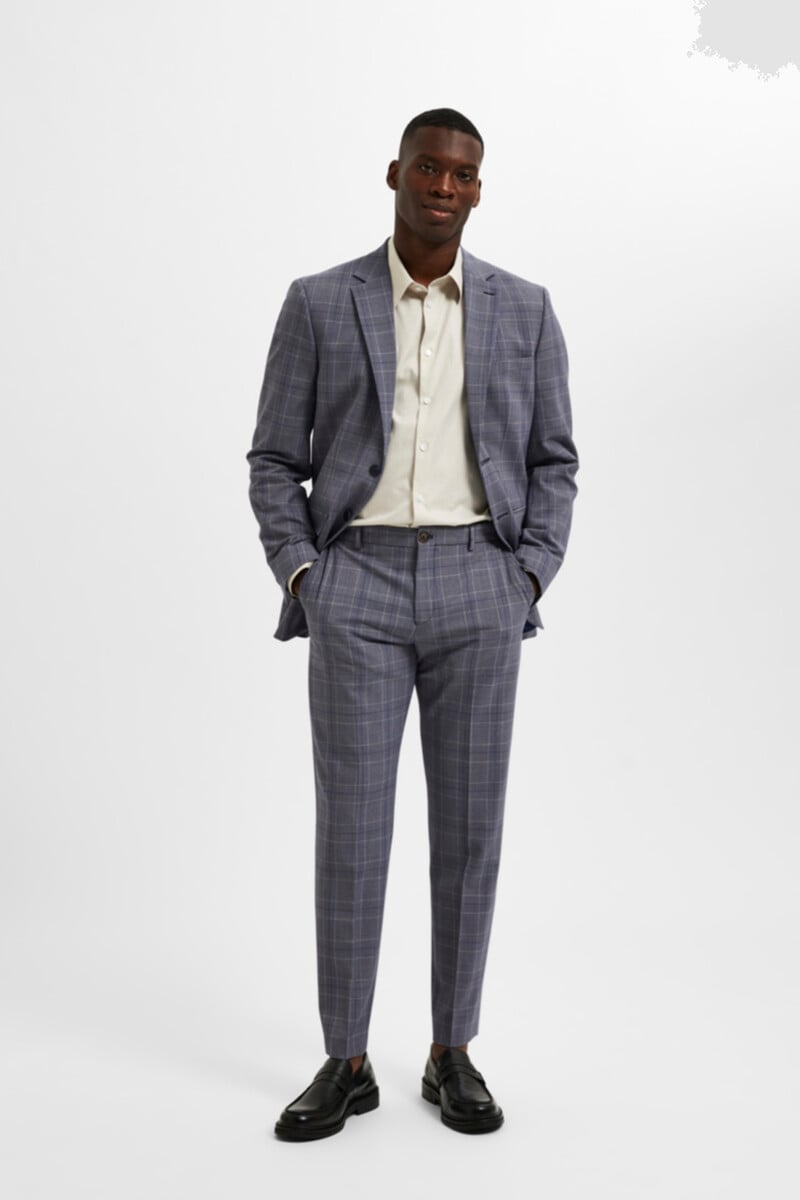 pedro del hierro Pantalón de traje Slim Fit de cuadros