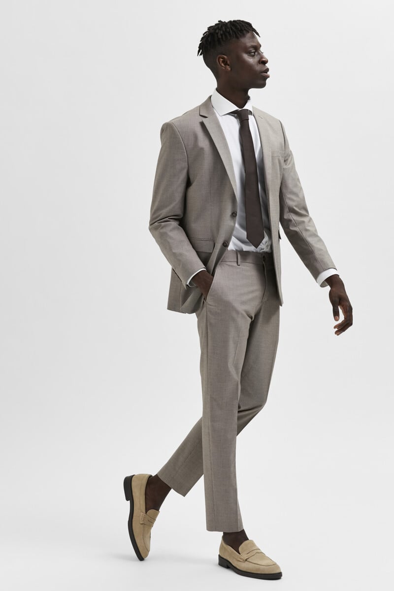 pedro del hierro Pantalón de traje slim fit estructura