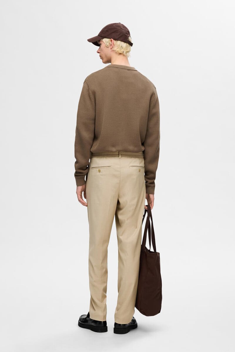 Pedro Del Hierro Pantalón Informal Con Pinza Confeccionado Con Materiales Reciclados