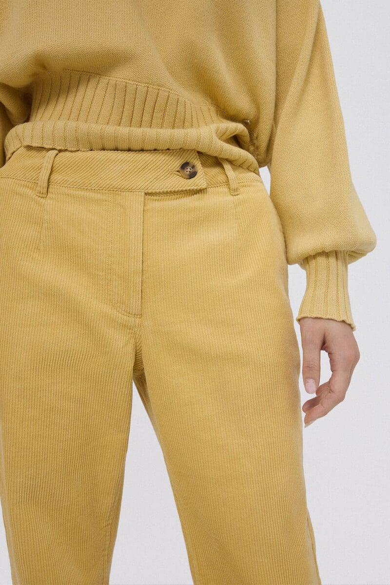 Pedro Del Hierro Pantalón Pana Stove Pipe Full Length