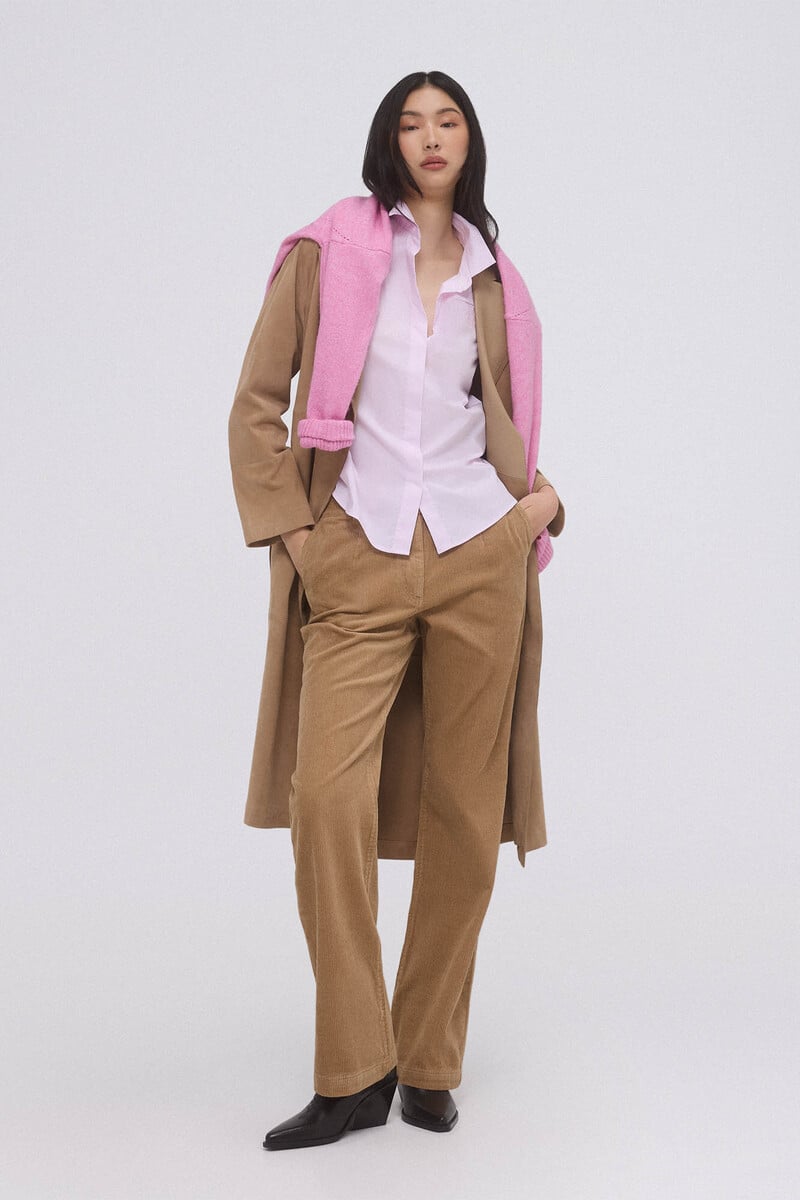 pedro del hierro Pantalón pana stove pipe full length