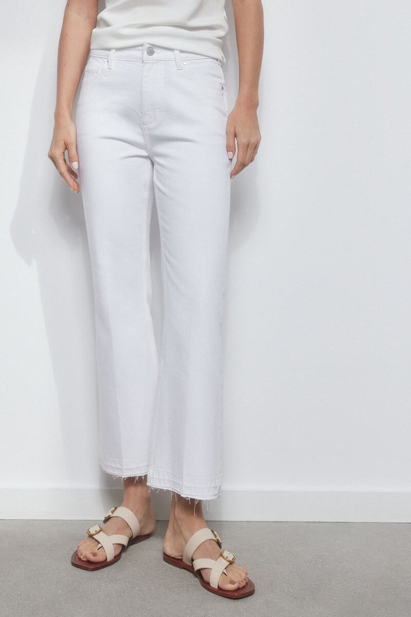 Pedro Del Hierro Pantalón Vaquero Skinny Flare Cropped