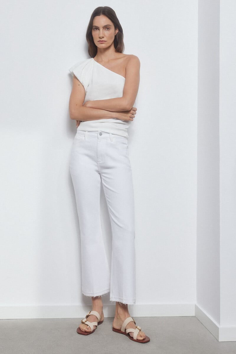 pedro del hierro Pantalón vaquero skinny flare cropped