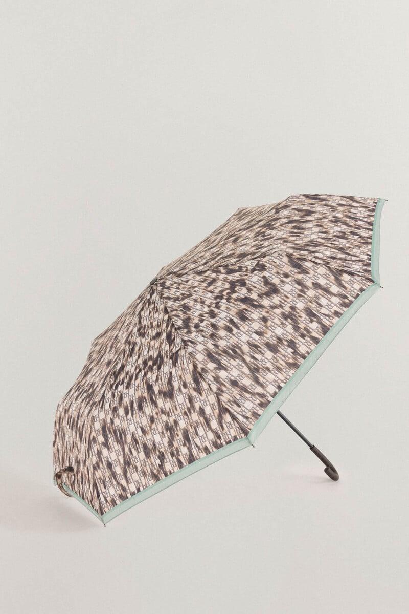 Pedro Del Hierro Paraguas Estampado De Mancha Animal
