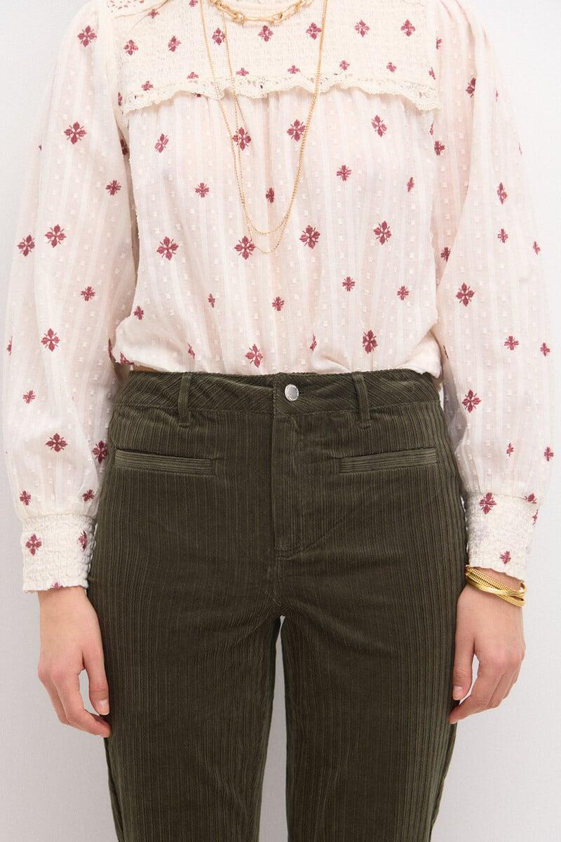 Pedro Del Hierro Pastora. Pantalón Acampanado De Pana