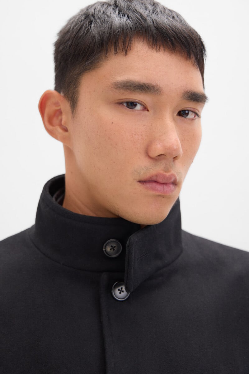 Pedro Del Hierro Abrigo Cuello Tira