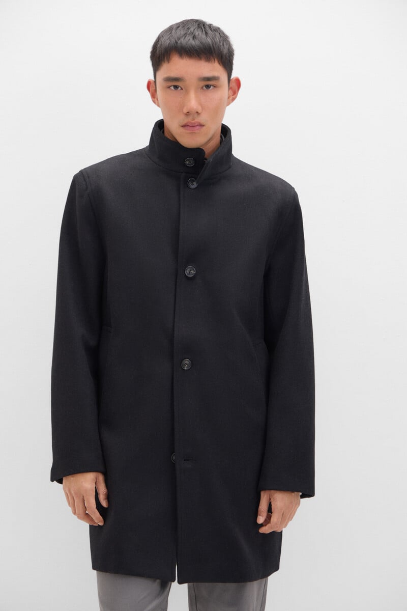 Pedro Del Hierro Abrigo Cuello Tira