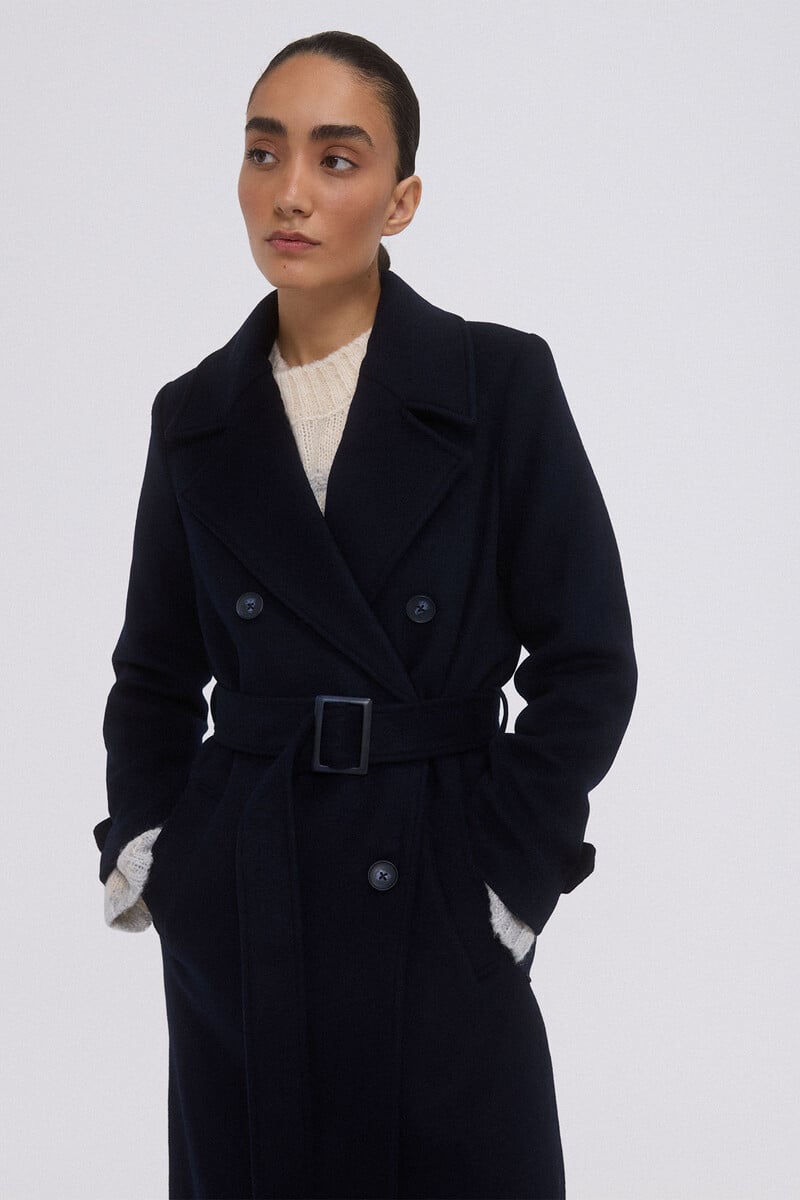 Pedro Del Hierro Abrigo De Paño