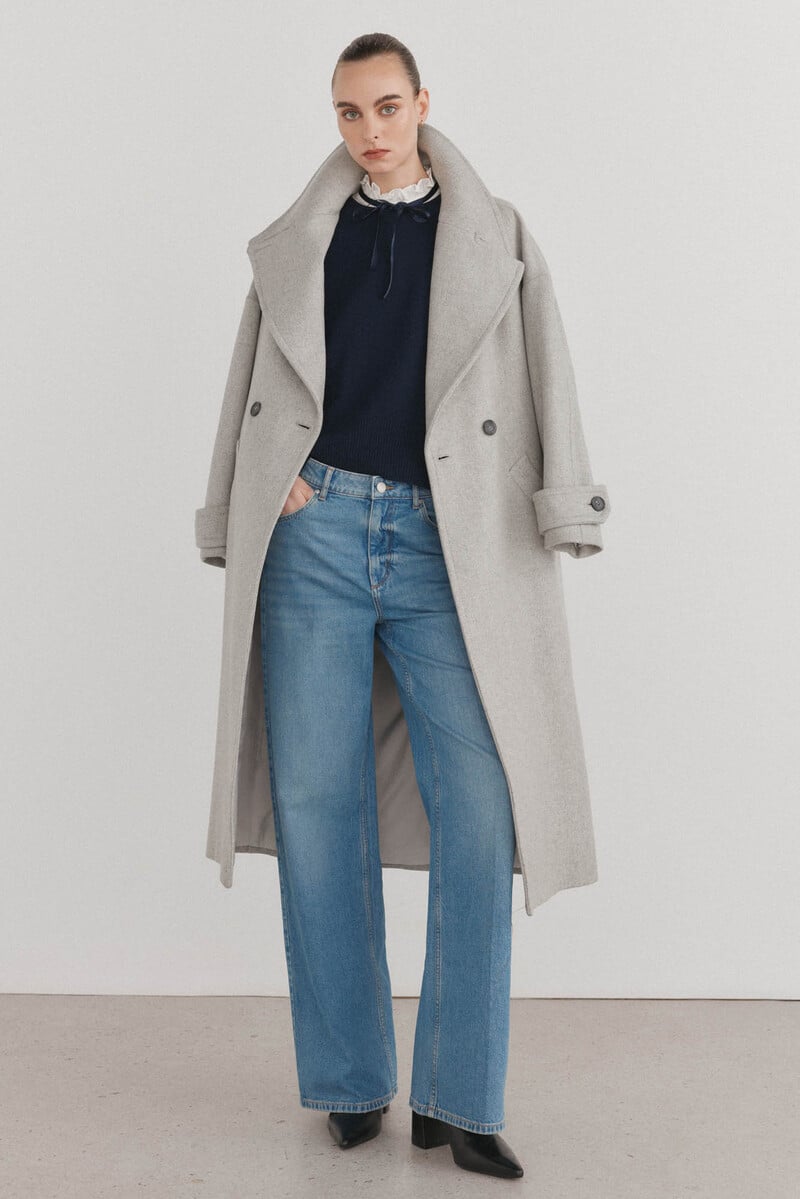 pedro del hierro Abrigo solapa recto