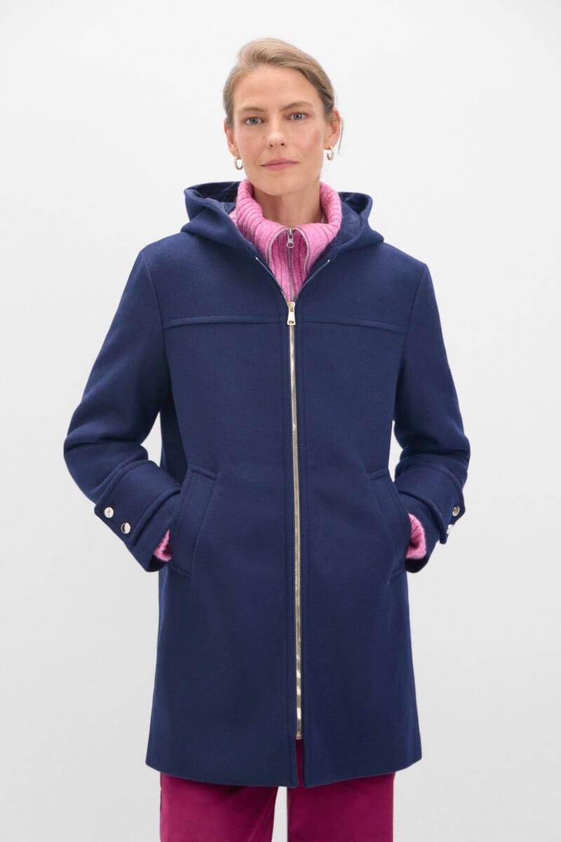 pedro del hierro Abrigo trenca con capucha