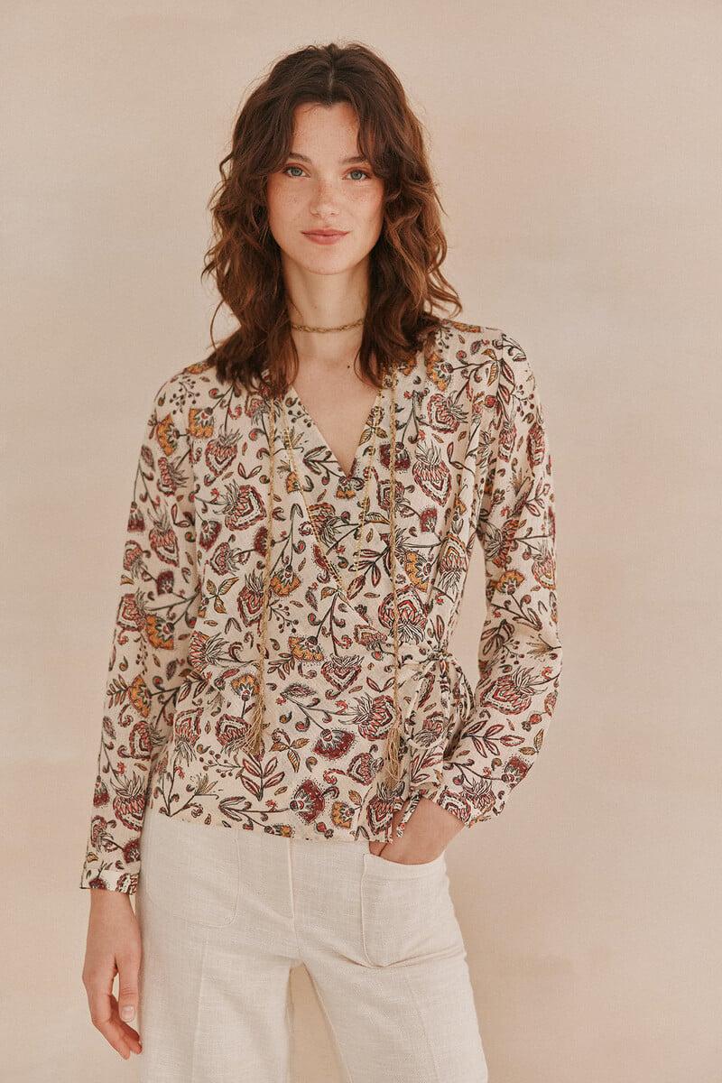 Pedro Del Hierro Adela. Top Estampado