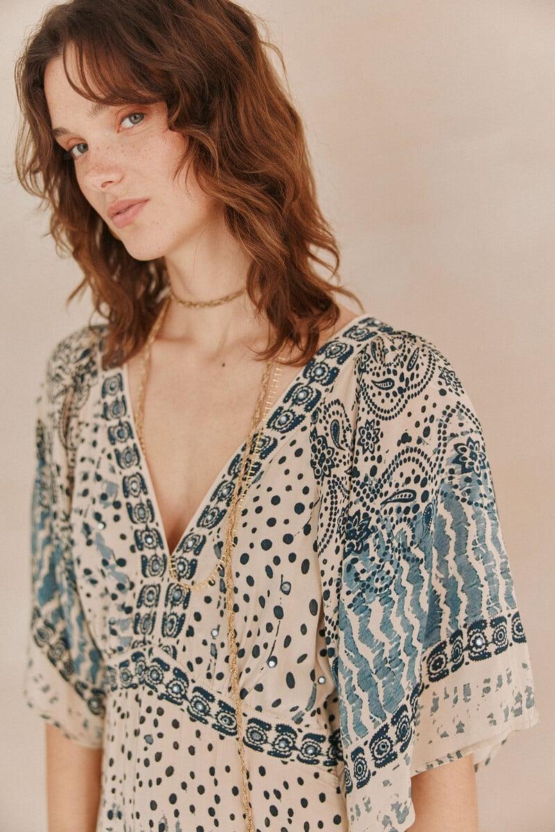 Pedro Del Hierro Amelia. Vestido Bordado