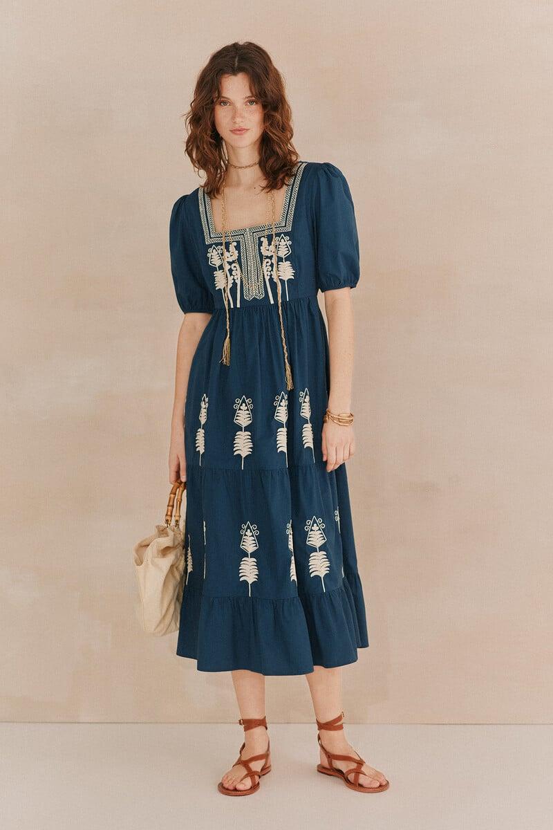 Pedro Del Hierro Amelia. Vestido Bordado