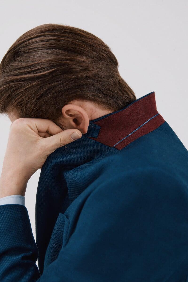 Pedro Del Hierro Americana Azul Slim Fit