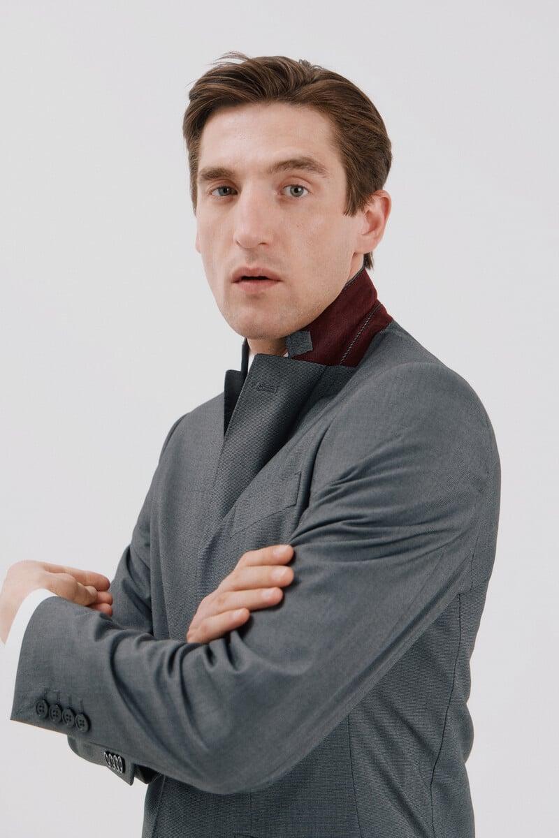 Pedro Del Hierro Americana Cuadrillé Slim Fit