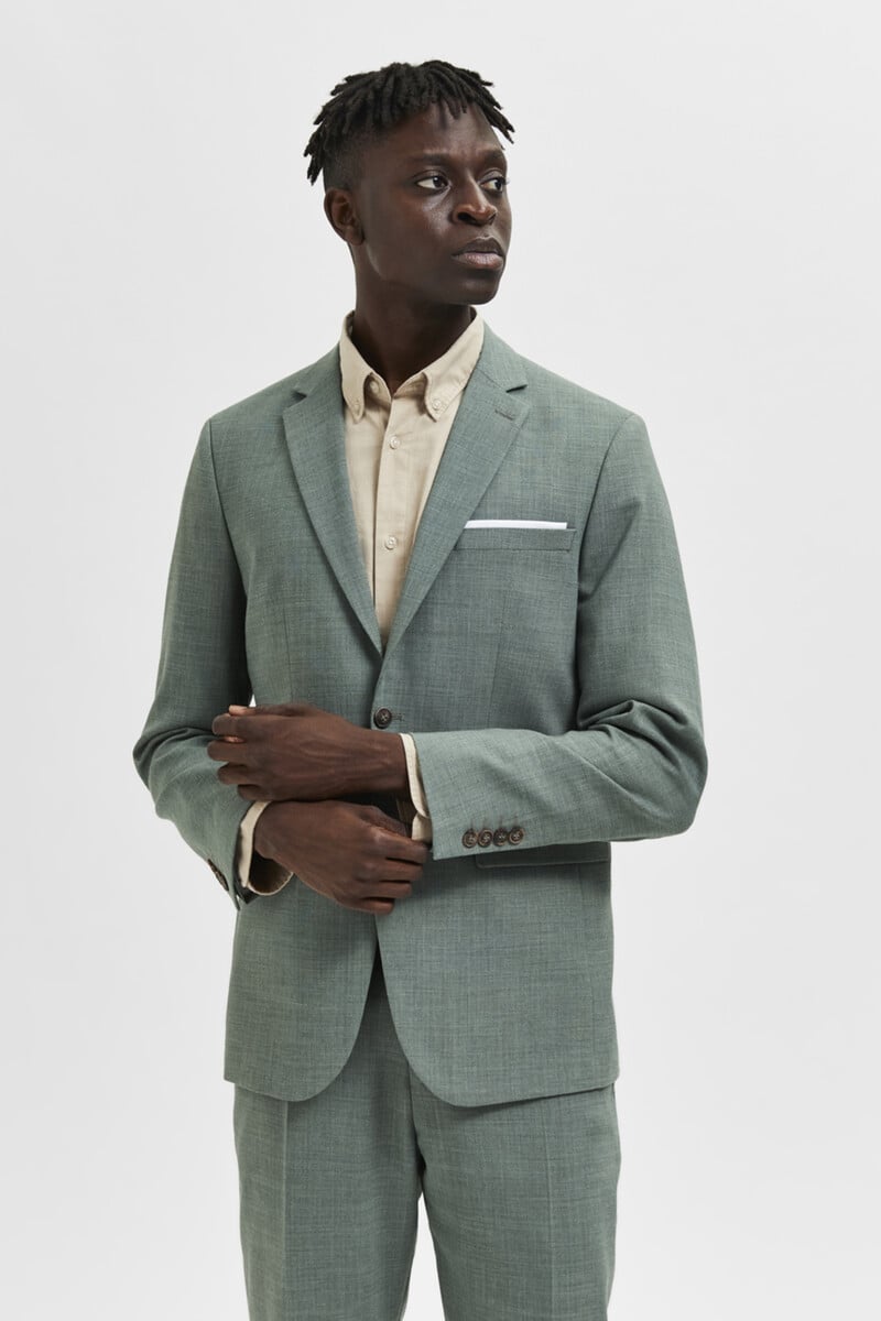 Pedro Del Hierro Americana De Lino Slim Fit